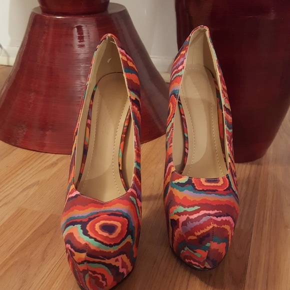 Liliana women platform pumps rainbow - Picture 2 of 8
